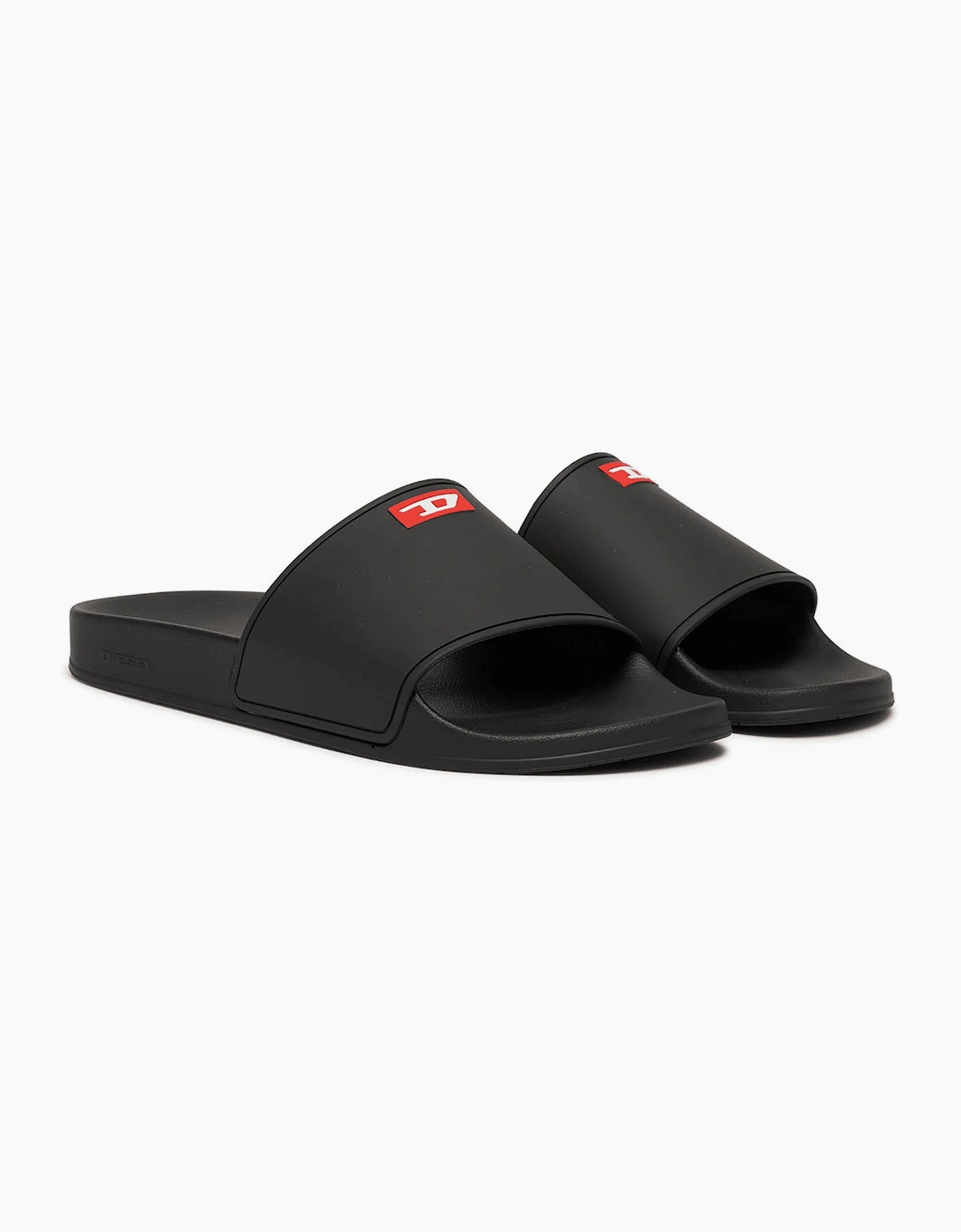 SA Swim Black Rubber Sliders