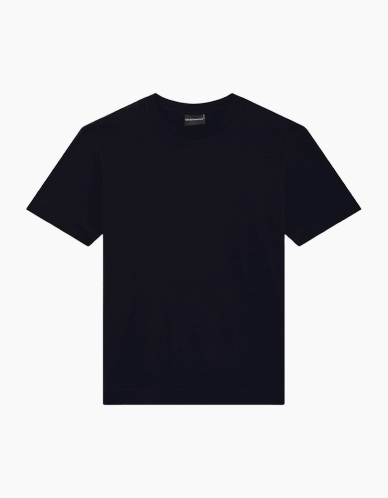 Micro Eagle All Over Slim Fit Navy T-Shirt