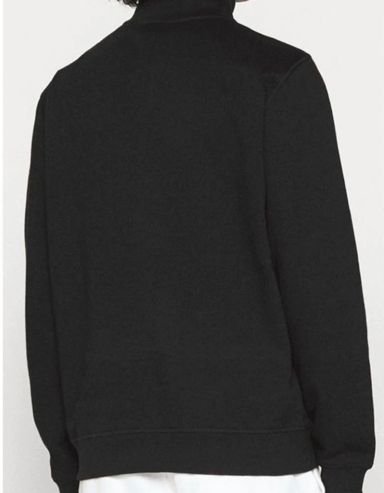 Zetrust Patch Logo Black Quarter Zip Sweatshirt