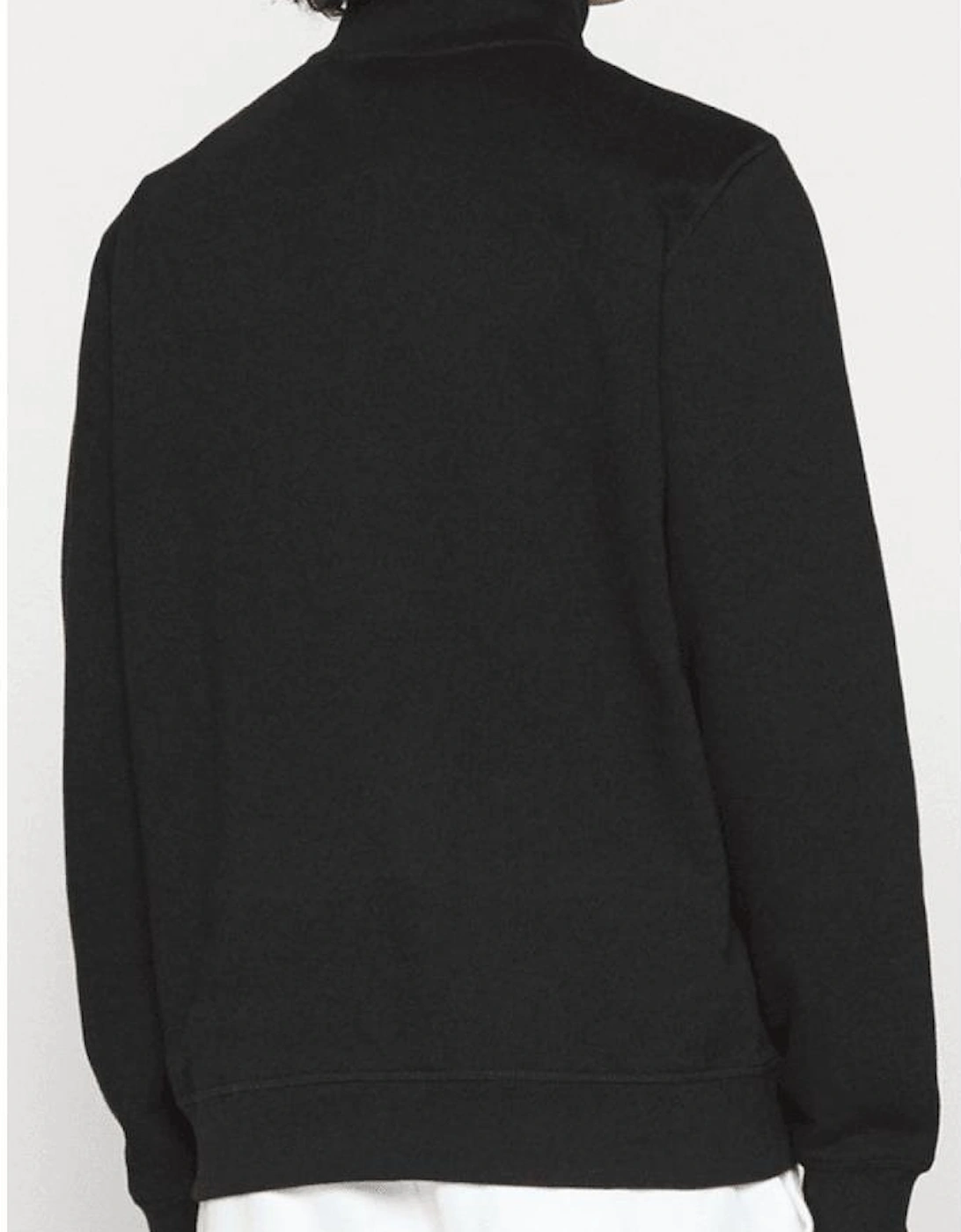 Zetrust Patch Logo Black Quarter Zip Sweatshirt