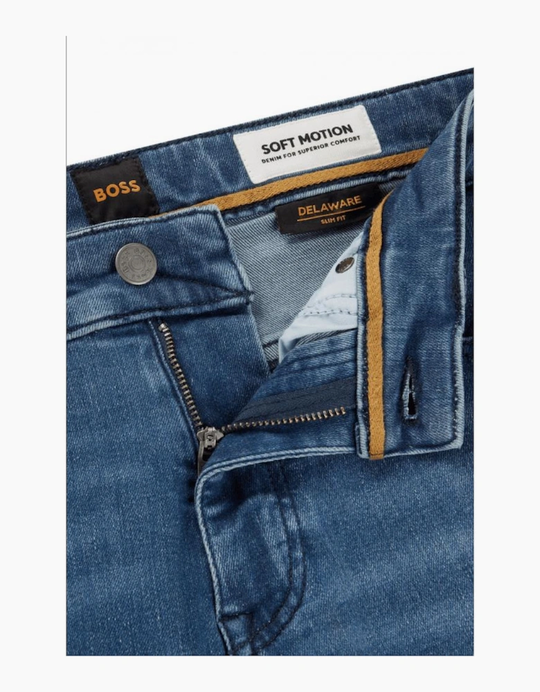 Delaware Regular Rise Slim Fit Blue Jeans