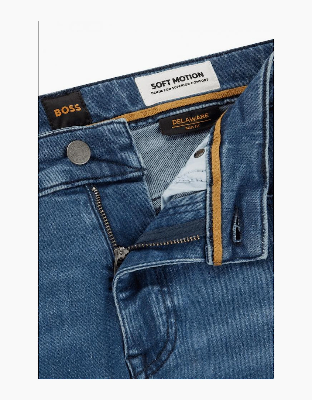 Delaware Regular Rise Slim Fit Blue Jeans