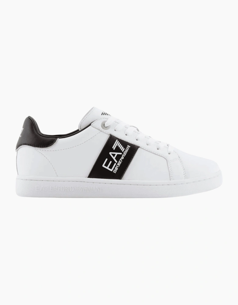 Lace Up White Leather Trainer
