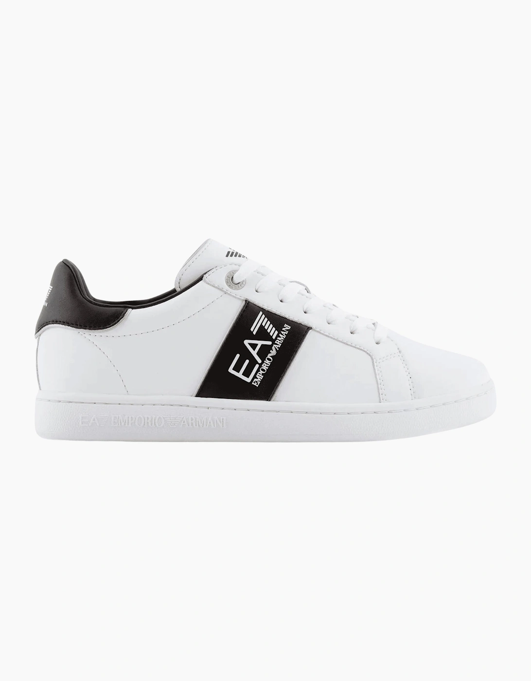 Lace Up White Leather Trainer