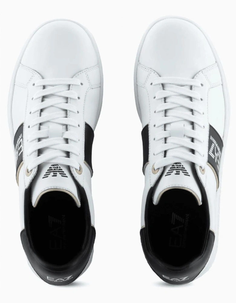 Lace Up White Leather Trainer