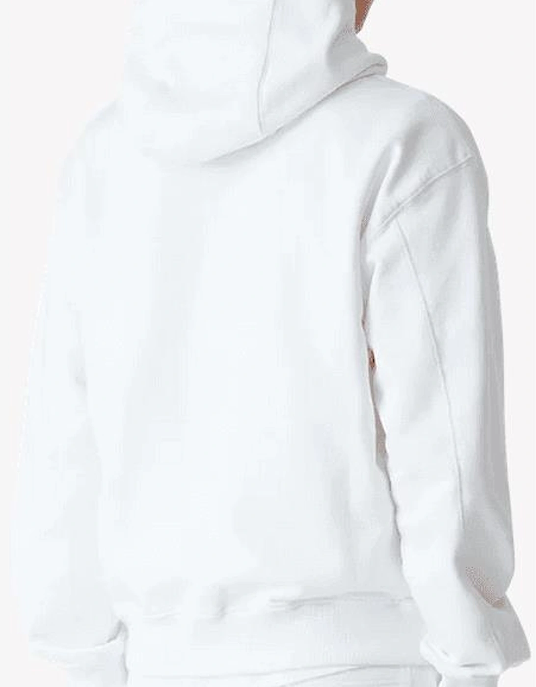 Diamond Column Logo White Hoodie