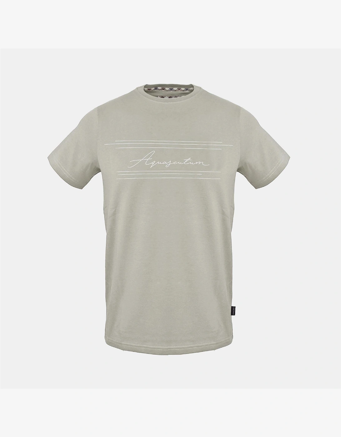 Printed Logo Text Graphic Crew Neck Short Sleeve T-Shirt, 3 of 2