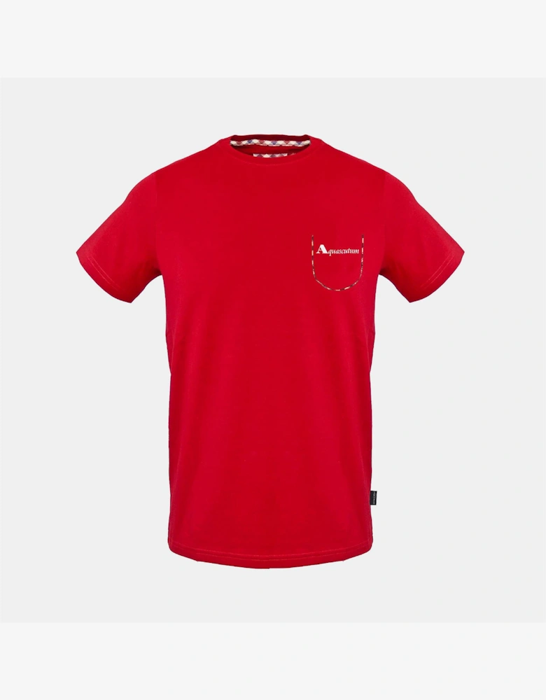 Crew Neck Short Sleeve T-Shirt with Chest Pocket