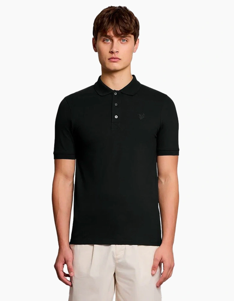 Lyle & Scott Superfine Polo Shirt JET BLACK
