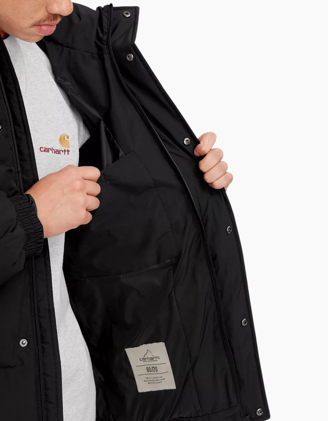 Carhatt Mens Jacket Danville Winter Coat Black