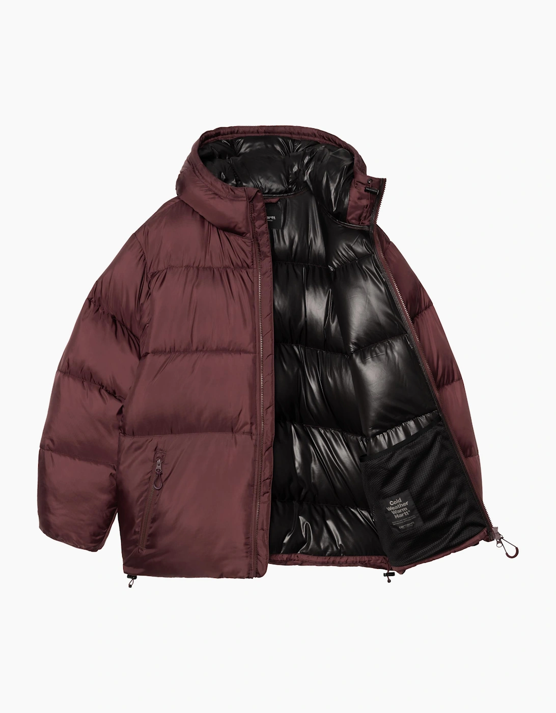 Carhatt Mens Jacket Toronto Winter Coat Burgundy