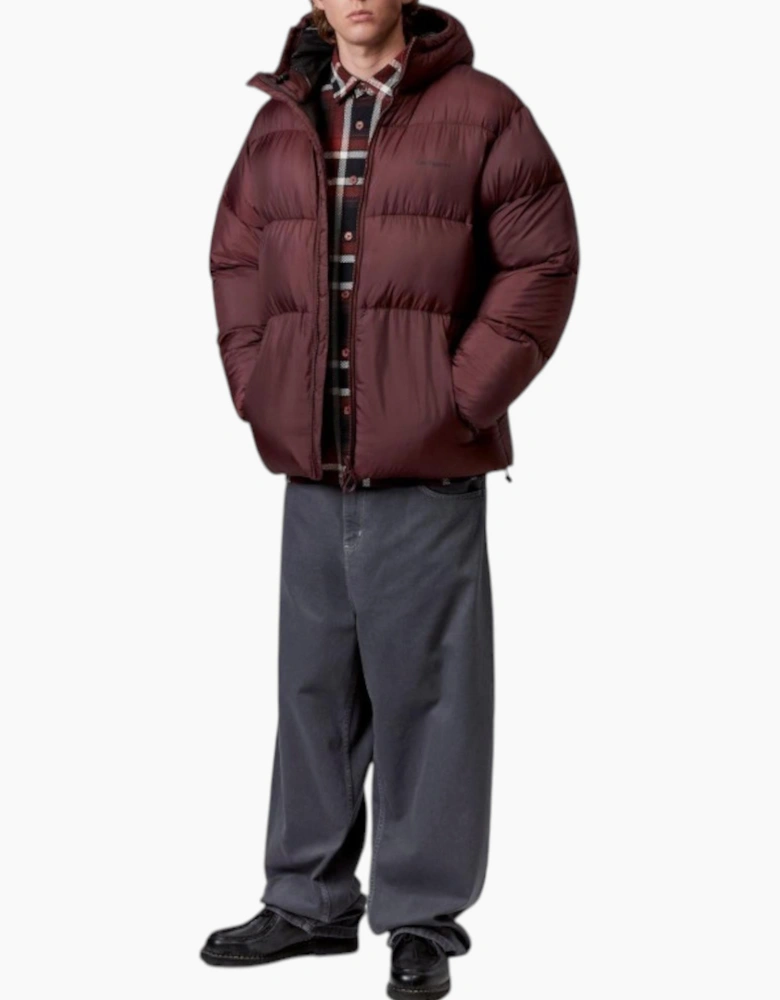 Carhatt Mens Jacket Toronto Winter Coat Burgundy