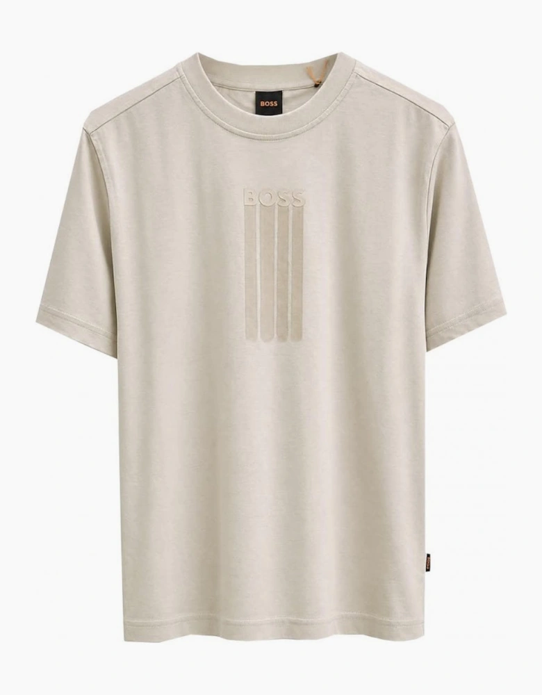 Hugo Boss Men's Beige Te_Bass T-shirt