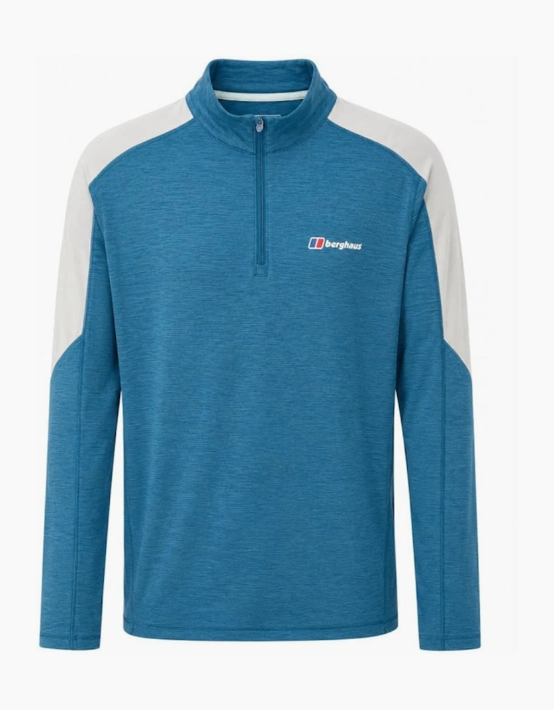 Berghaus Men's Blue/Grey Farndale Long Sleeved Tech T-shirt