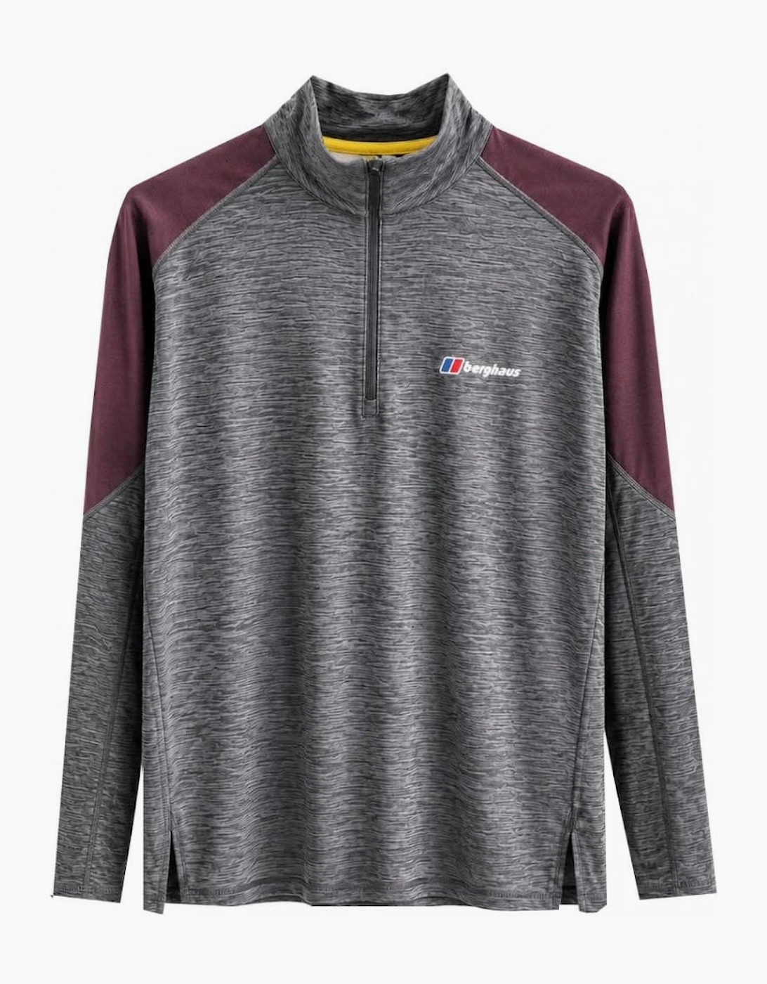 Berghaus Men's Black/Purple Farndale Long Sleeved Tech T-shirt, 2 of 1