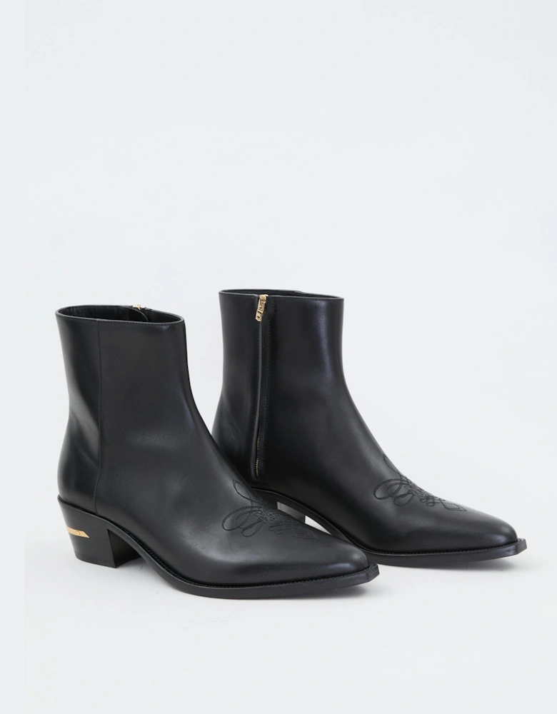 LEATHER MA POINTY BOOT