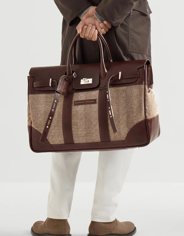 Leather Travel Bag Brown