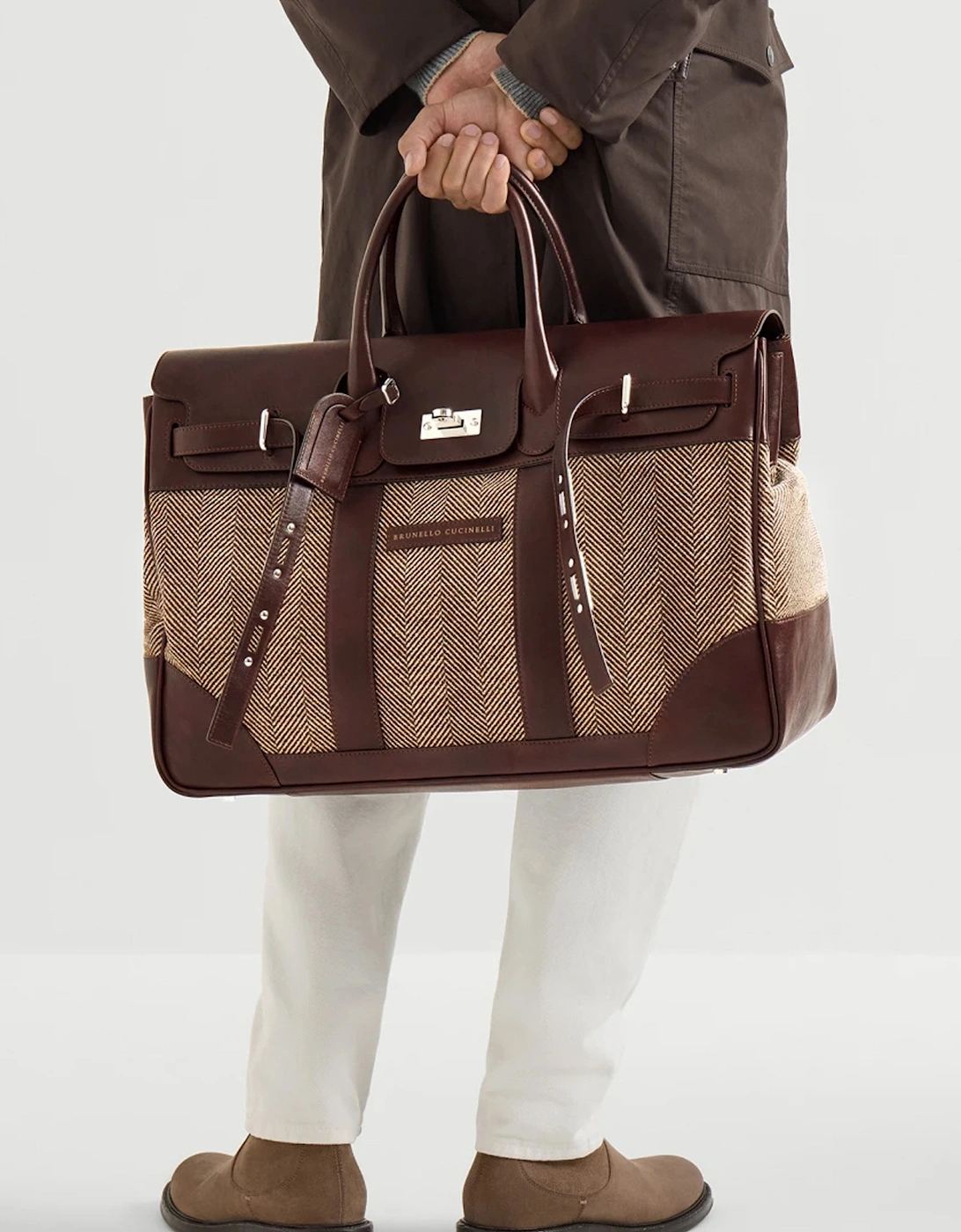 Leather Travel Bag Brown