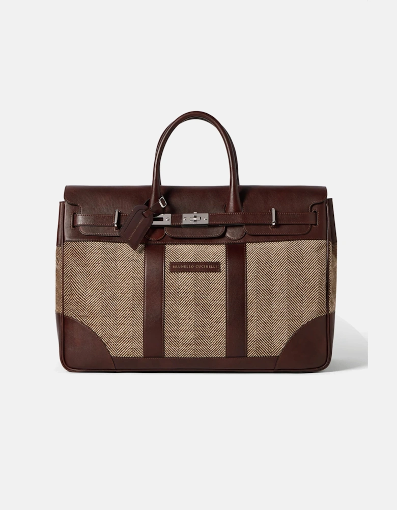 Leather Travel Bag Brown