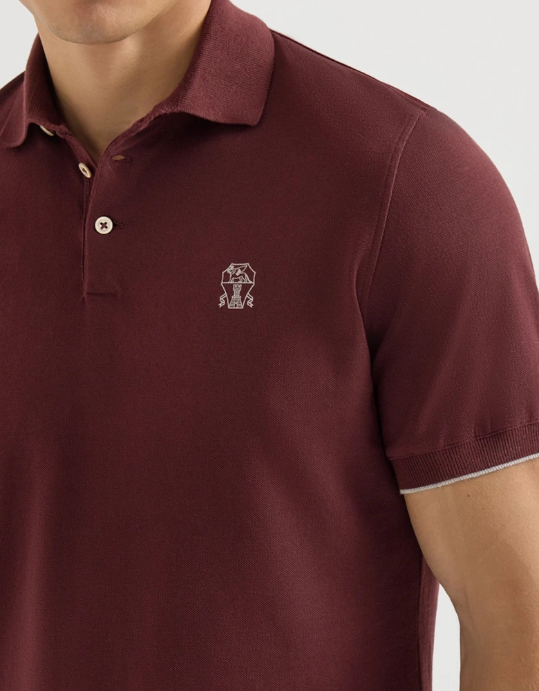 BRANDED COTTON POLO SHIRT
