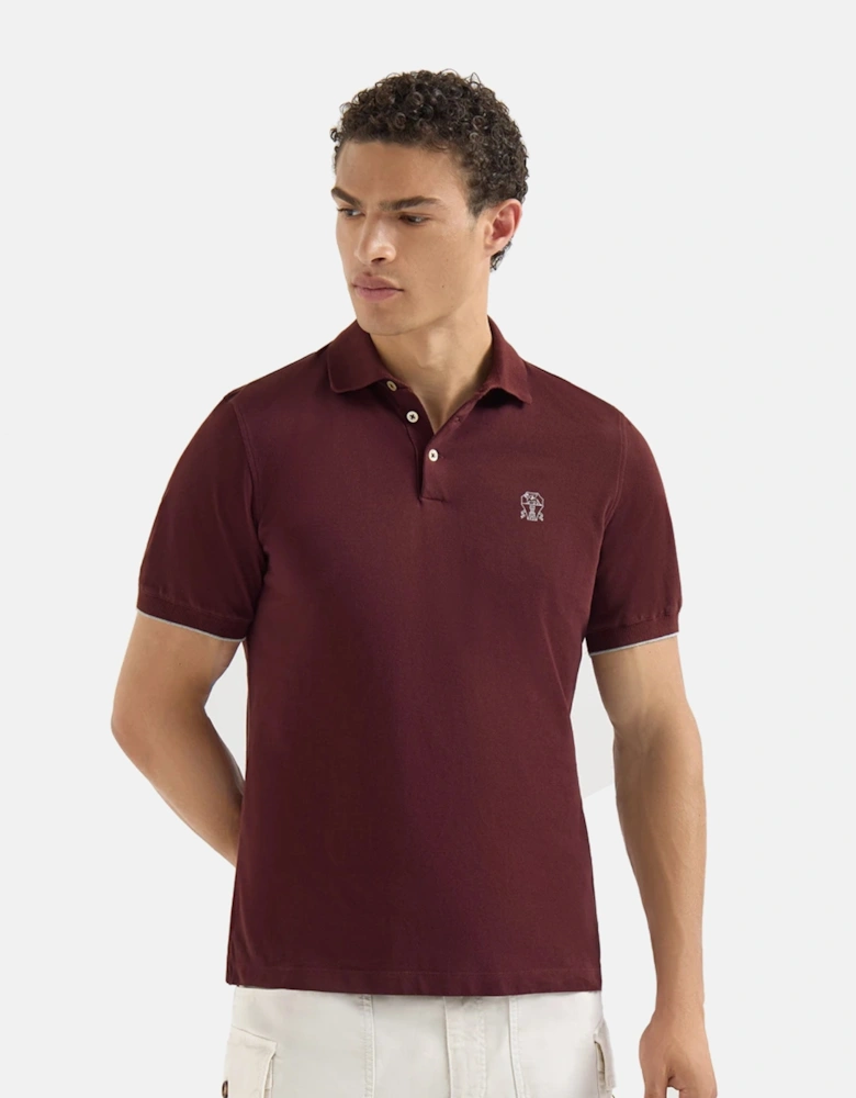 BRANDED COTTON POLO SHIRT