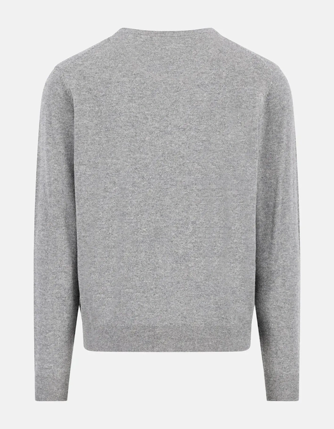 Pure Lambswool Crewneck Knit Steel