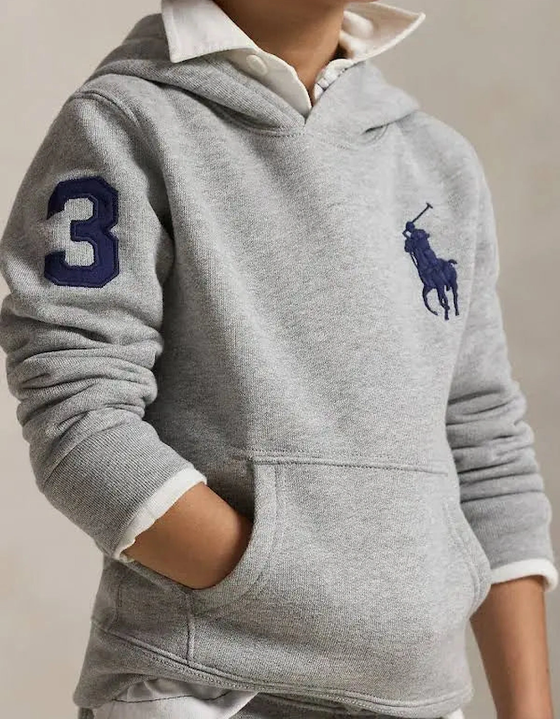 RALPH LAUREN GREY HOODED SWEATSHIRT 79316001