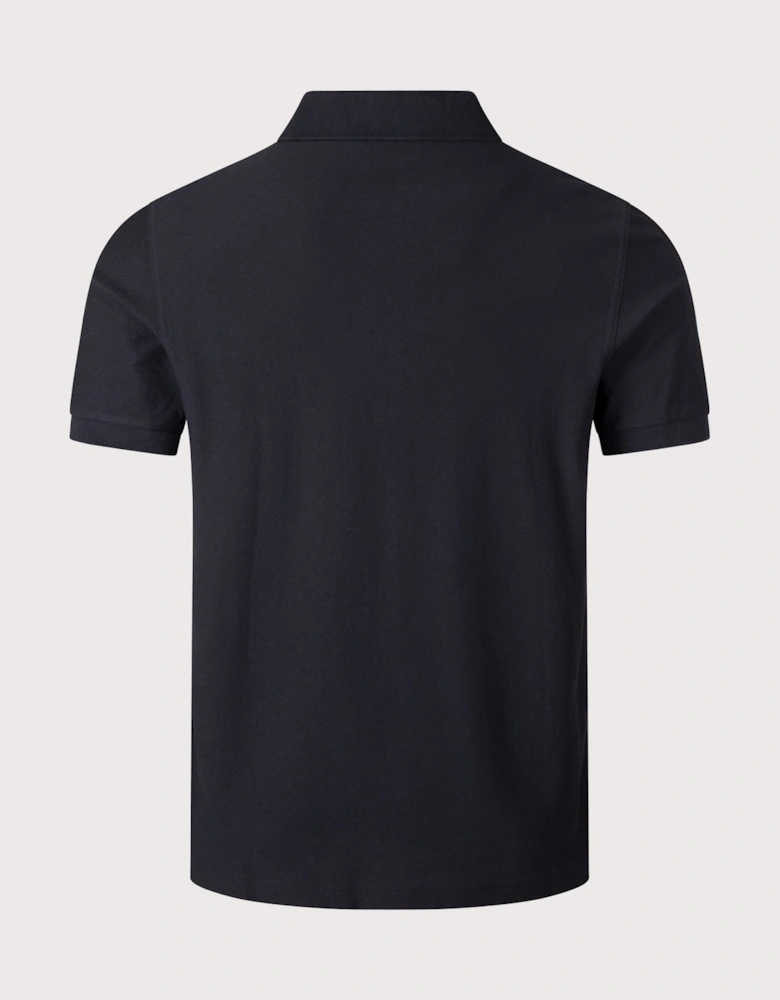 Regular Fit Zip Neck Tipped Tape Polo Shirt