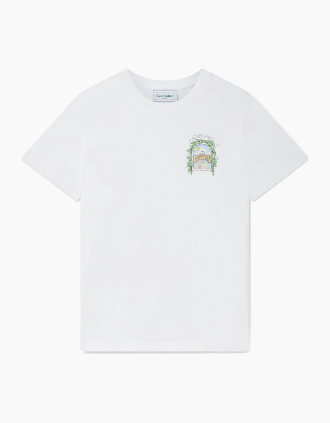 CASABLANCA L'ARCHE DE TENNIS TEE WHITE