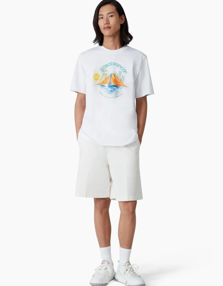 CASABLANCA OASIS TEE WHITE