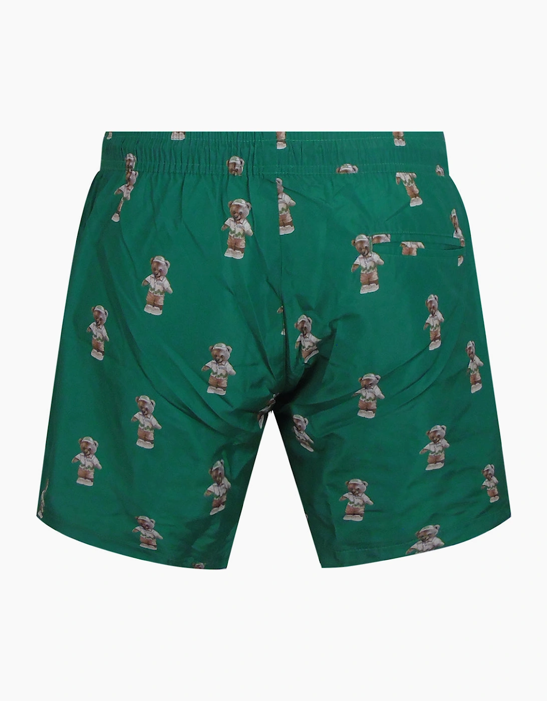 Philipp Plein Teddy Logo Medium Boardshort Green Swim Shorts
