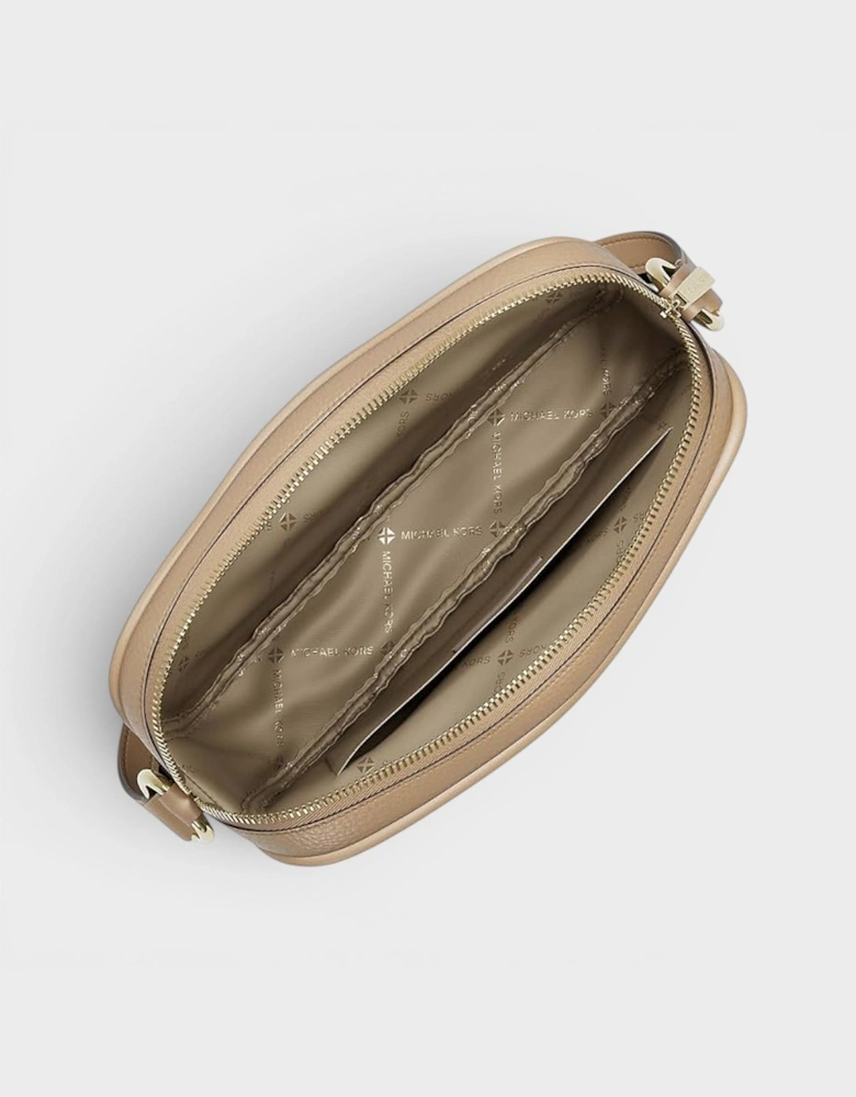 Jet Set Travel Leather Camera Bag Camel