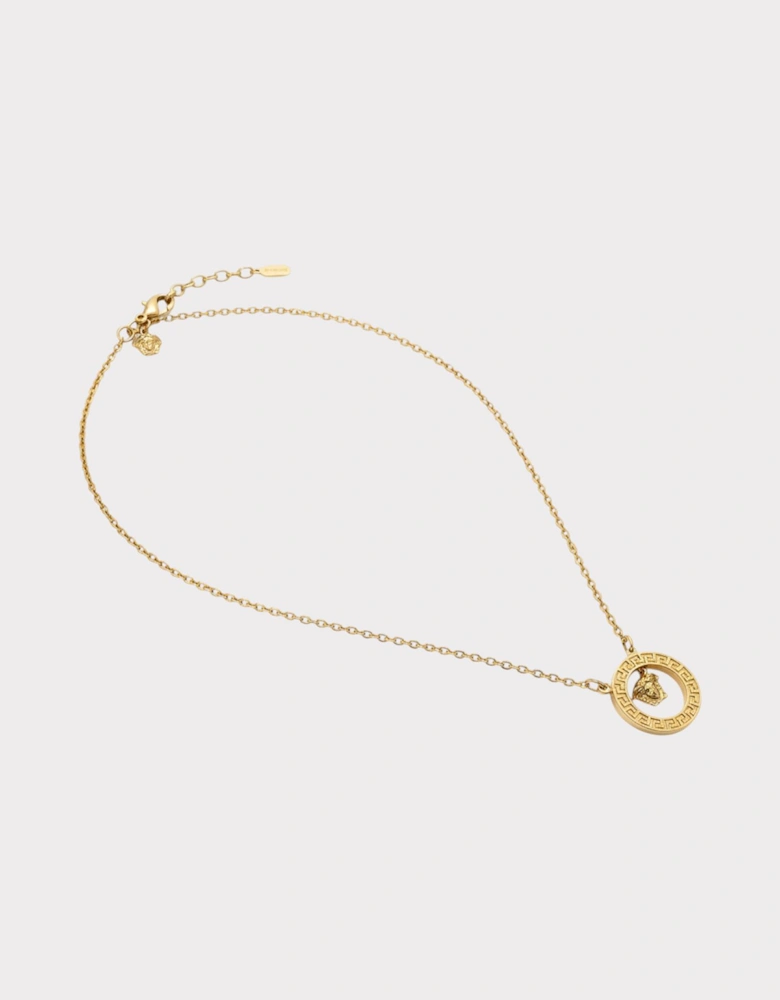 Medusa Head Necklace Gold