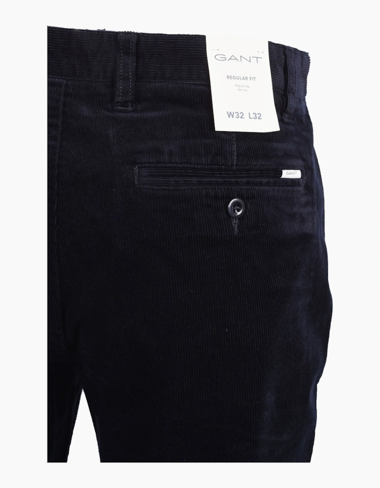 GANT REGULAR CORD CHINOS EVENING BLUE