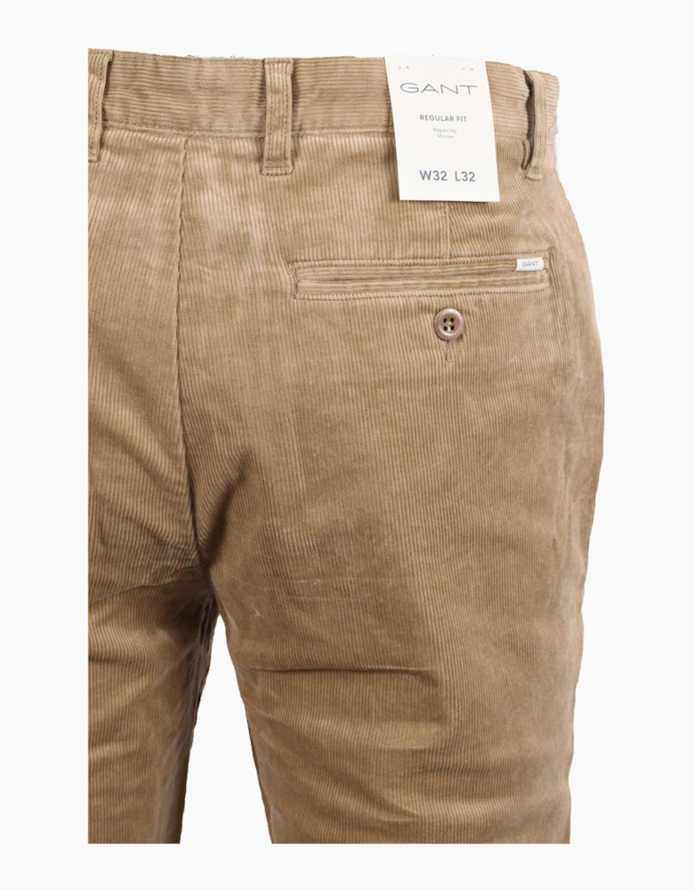 GANT REGULAR CORD CHINOS LIGHT TAUPE