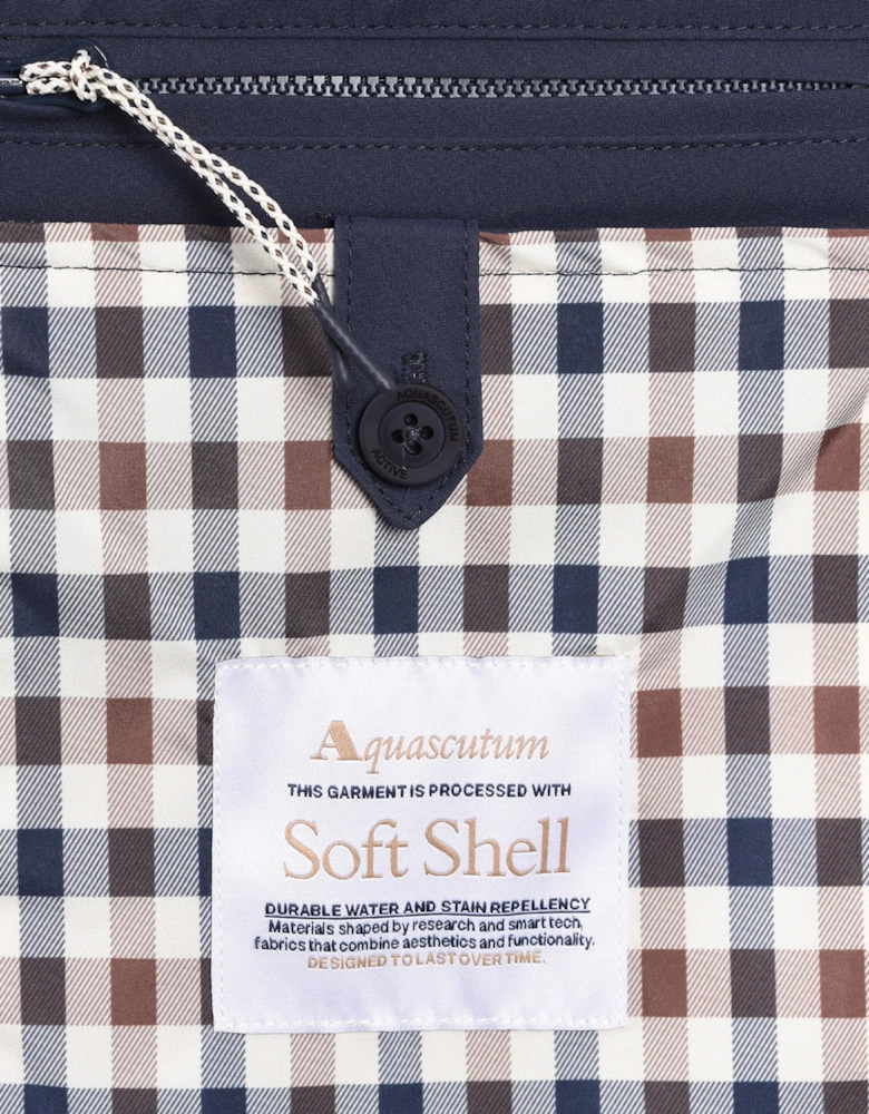 AQUASCUTUM SOFT SHELL JACKET NAVY
