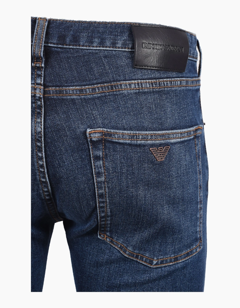EMPORIO ARMANI J45 REGULAR FIT JEANS MEDIUM BLUE