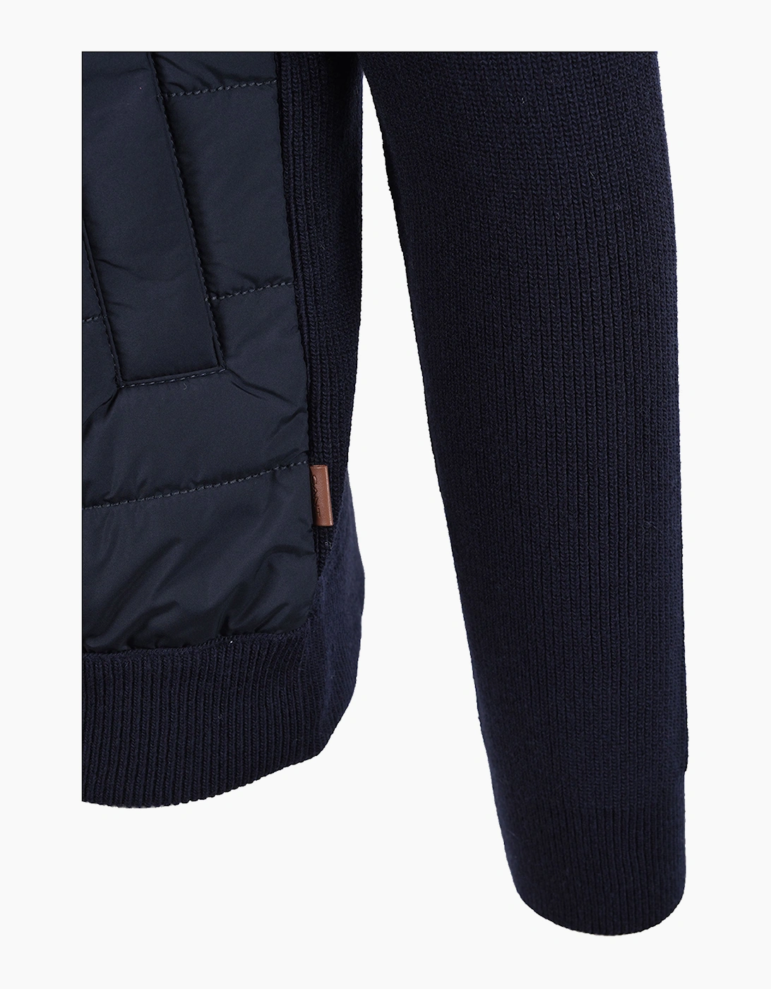 GANT HYBRID ZIPPED CARDIGAN EVENING BLUE