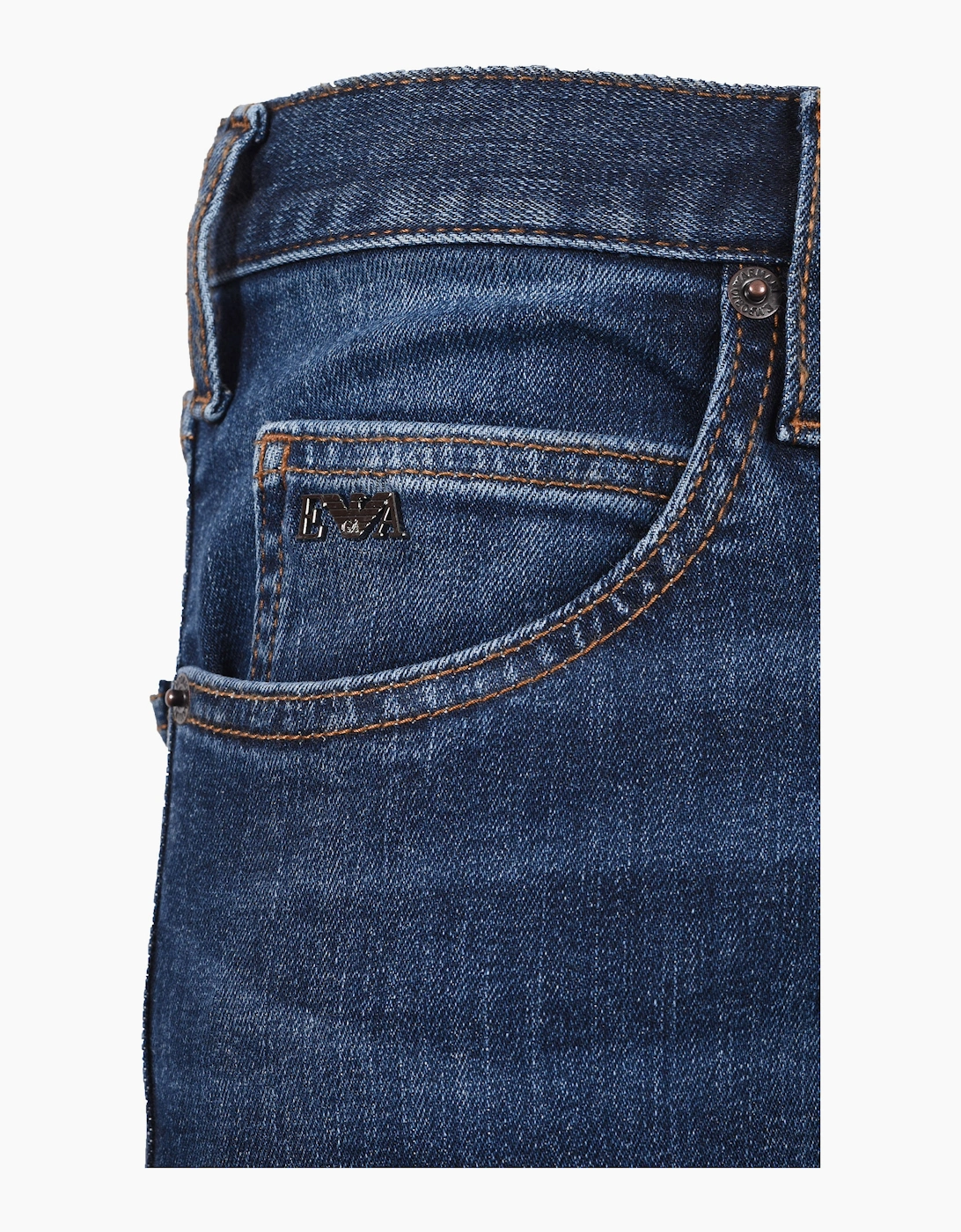 EMPORIO ARMANI J45 REGULAR FIT JEANS MEDIUM BLUE