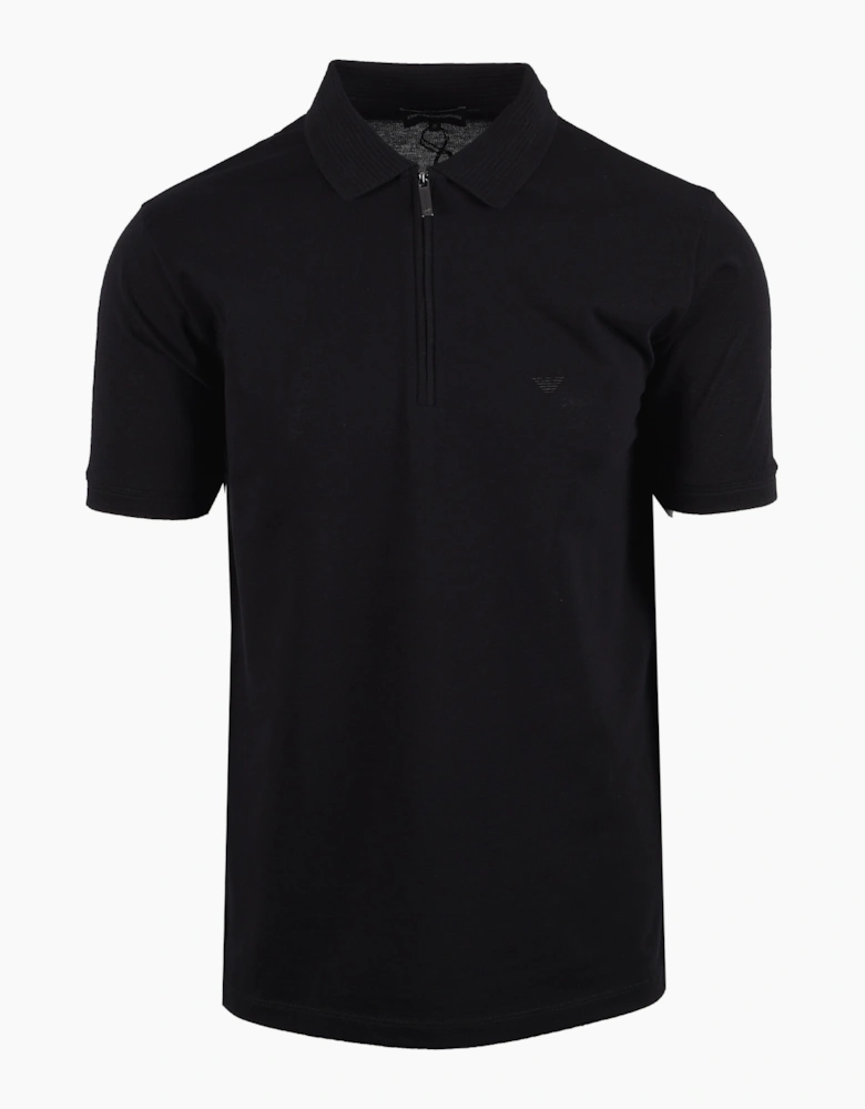 EMPORIO ARMANI PIQUE POLO BLACK