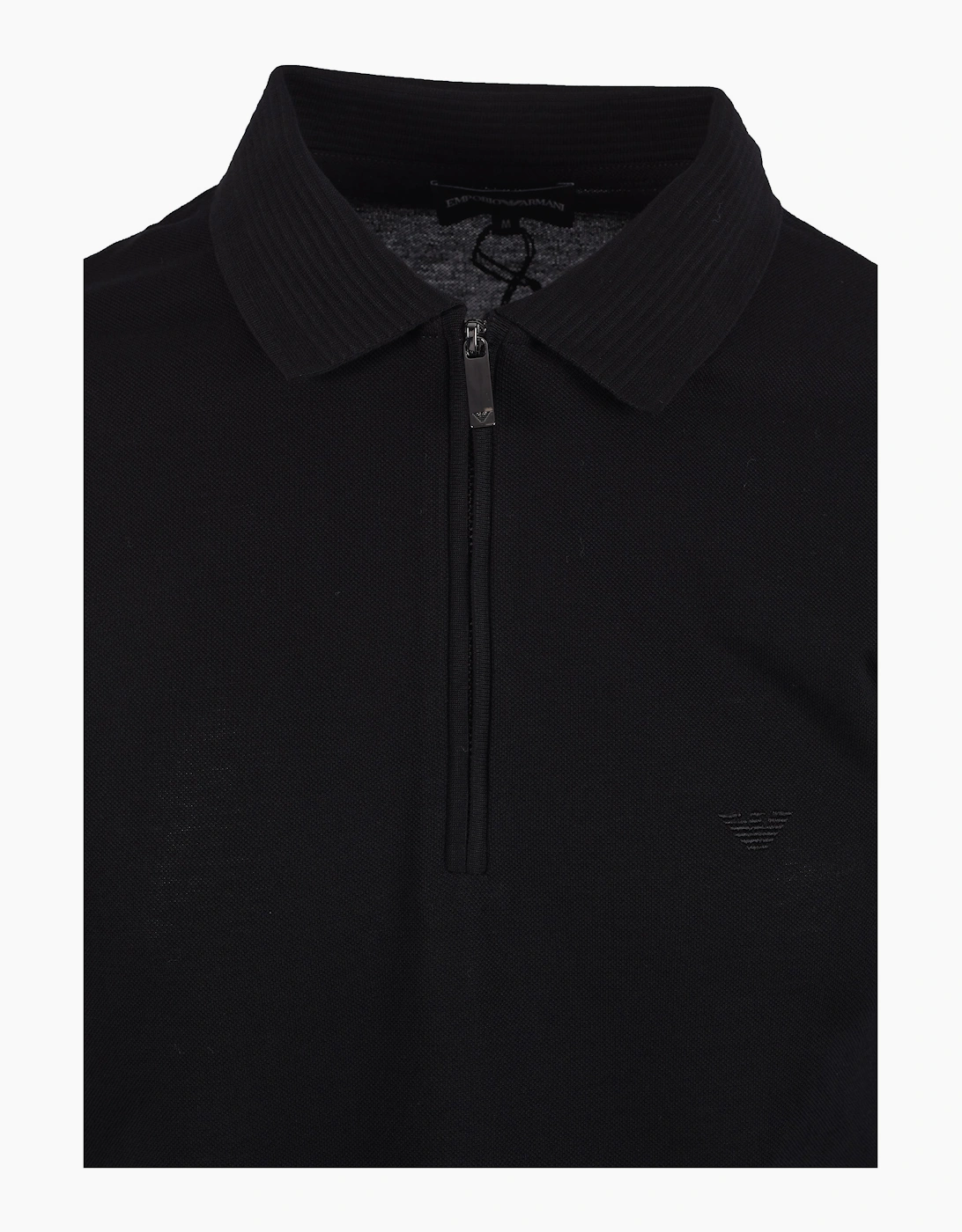 EMPORIO ARMANI PIQUE POLO BLACK