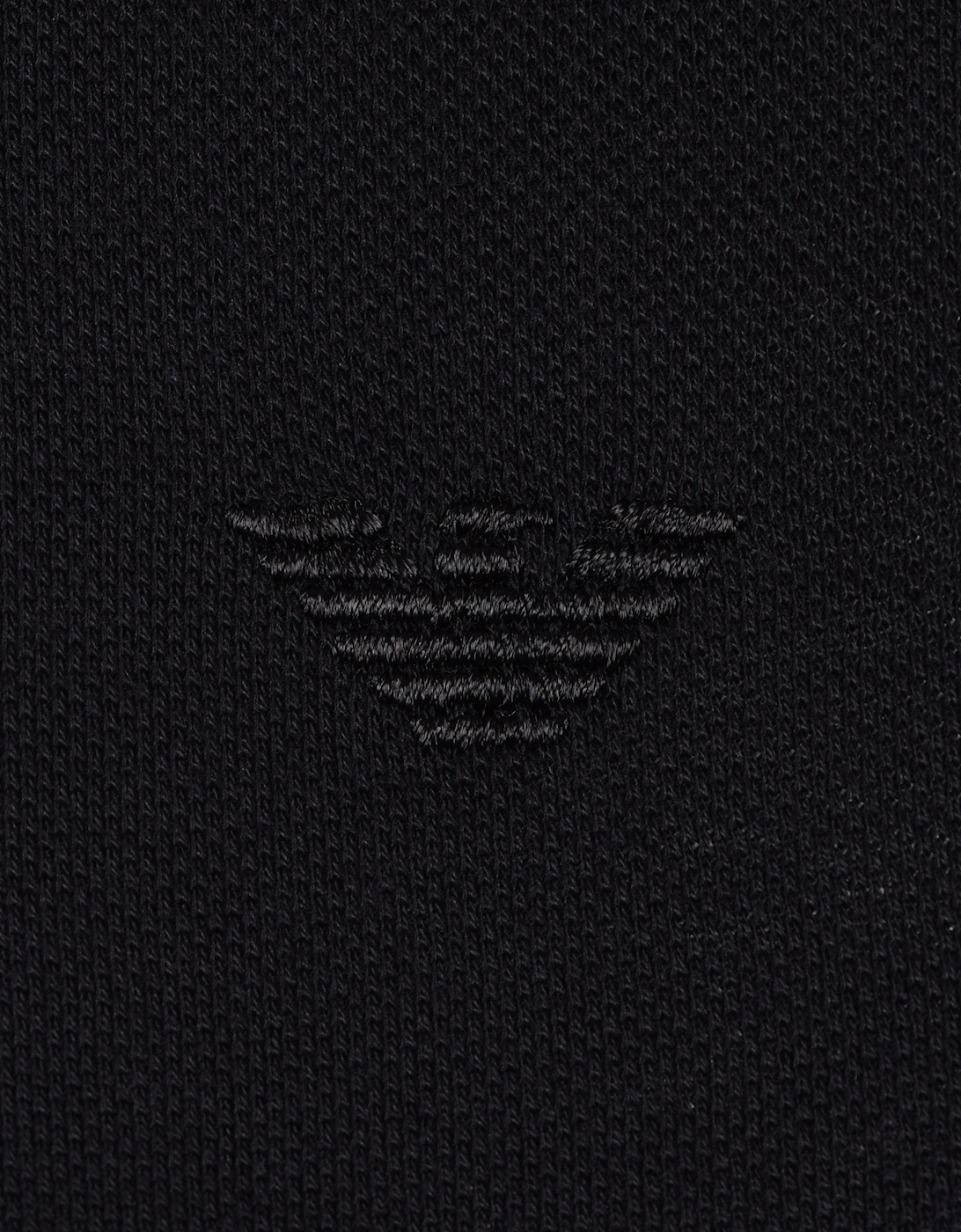 EMPORIO ARMANI PIQUE POLO BLACK