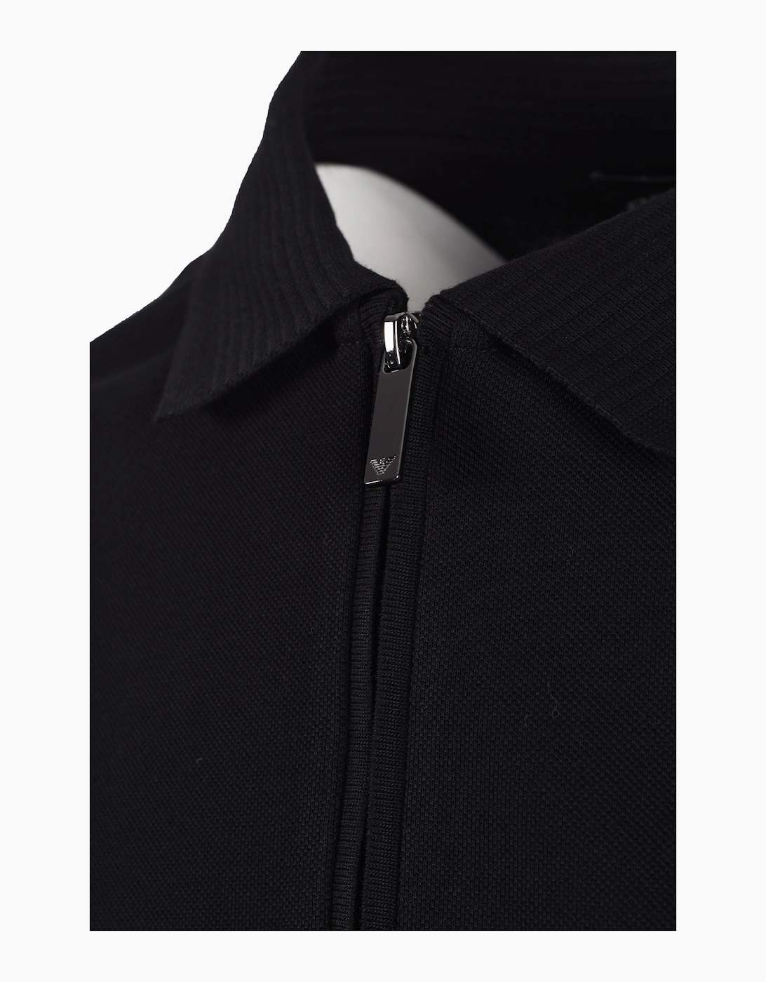 EMPORIO ARMANI PIQUE POLO BLACK