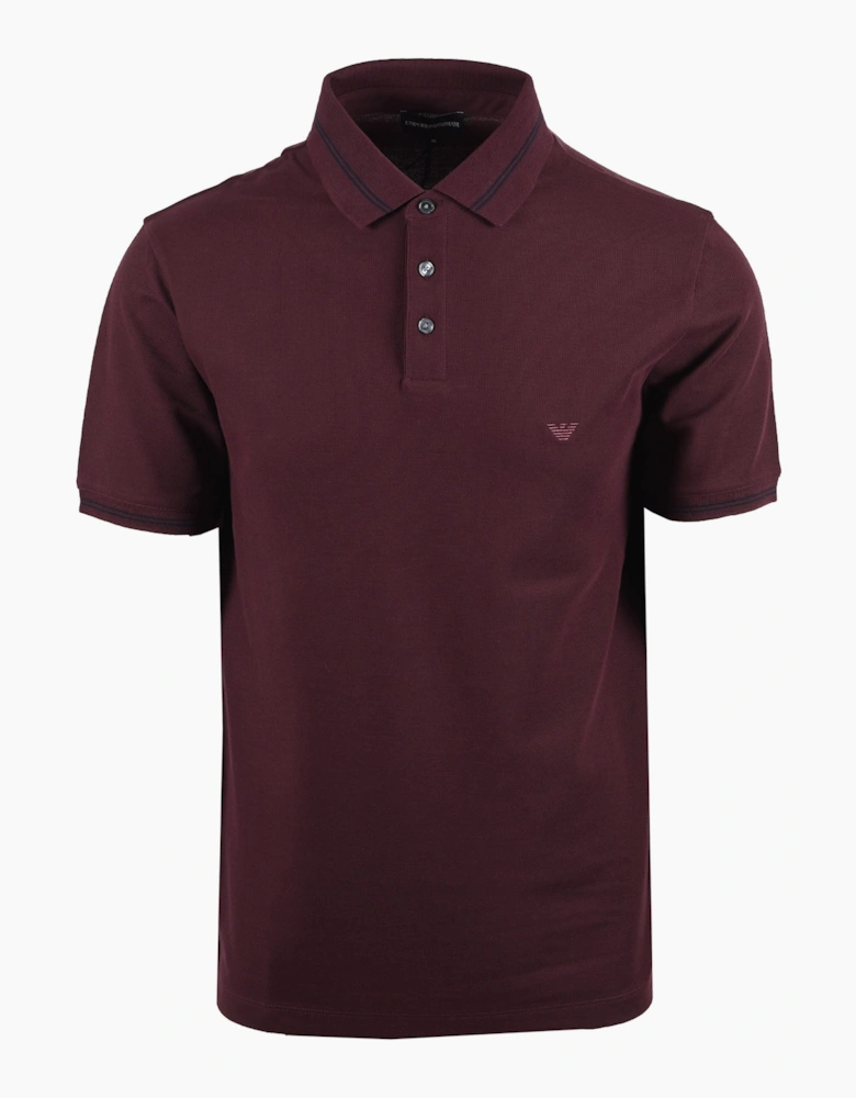 EMPORIO ARMANI POLO SHIRT BURGUNDY