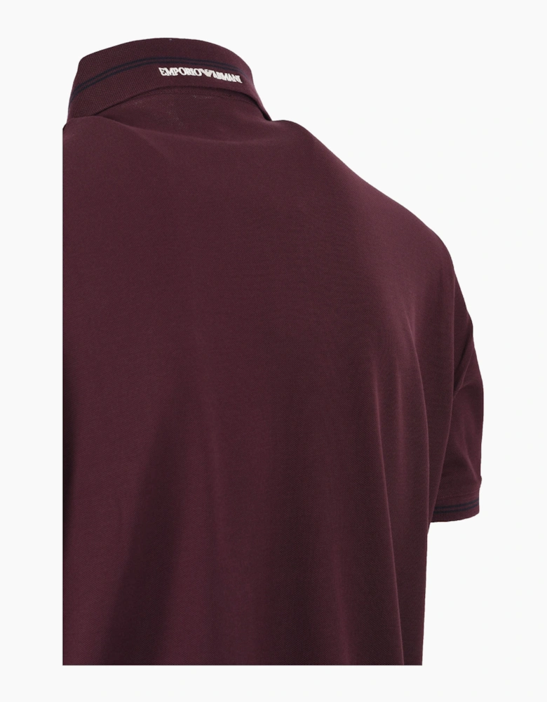 EMPORIO ARMANI POLO SHIRT BURGUNDY