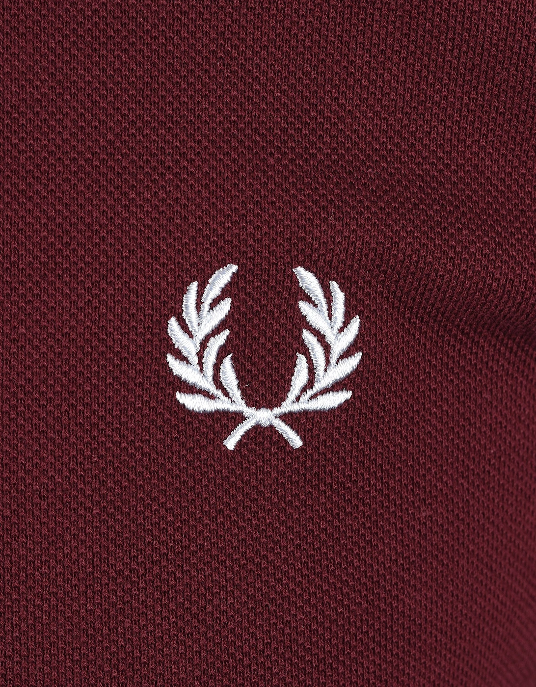 FRED PERRY TWIN TIPPED POLO SHIRT OXBLOOD/ICED PINK/DUSKY BLUE