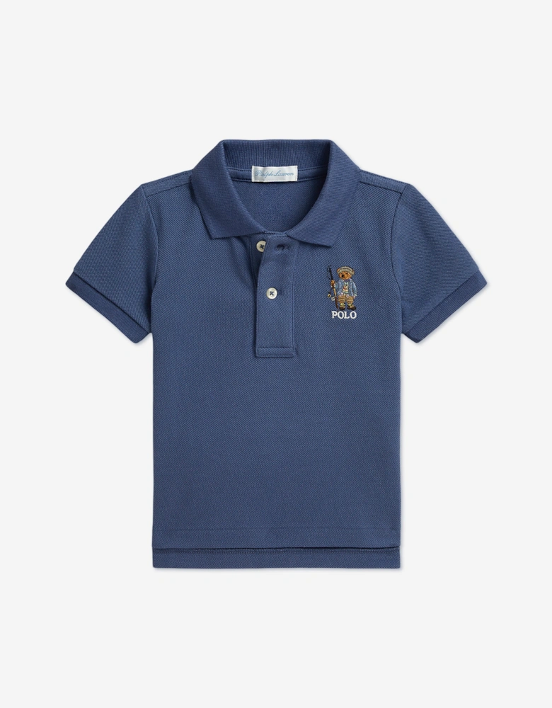 Ralph Lauren Baby Boys Polo Bear Polo Shirt in Blue