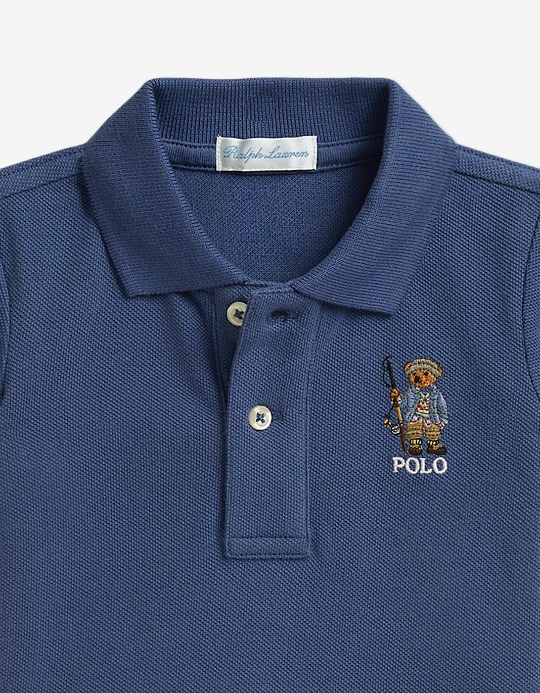 Ralph Lauren Baby Boys Polo Bear Polo Shirt in Blue