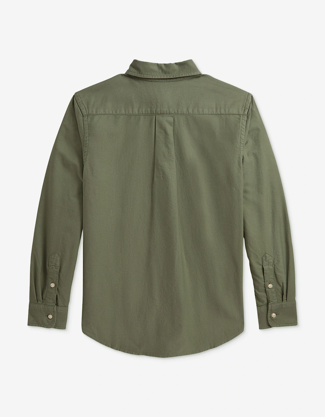 Ralph Lauren Boys Cotton Oxford Shirt in Green