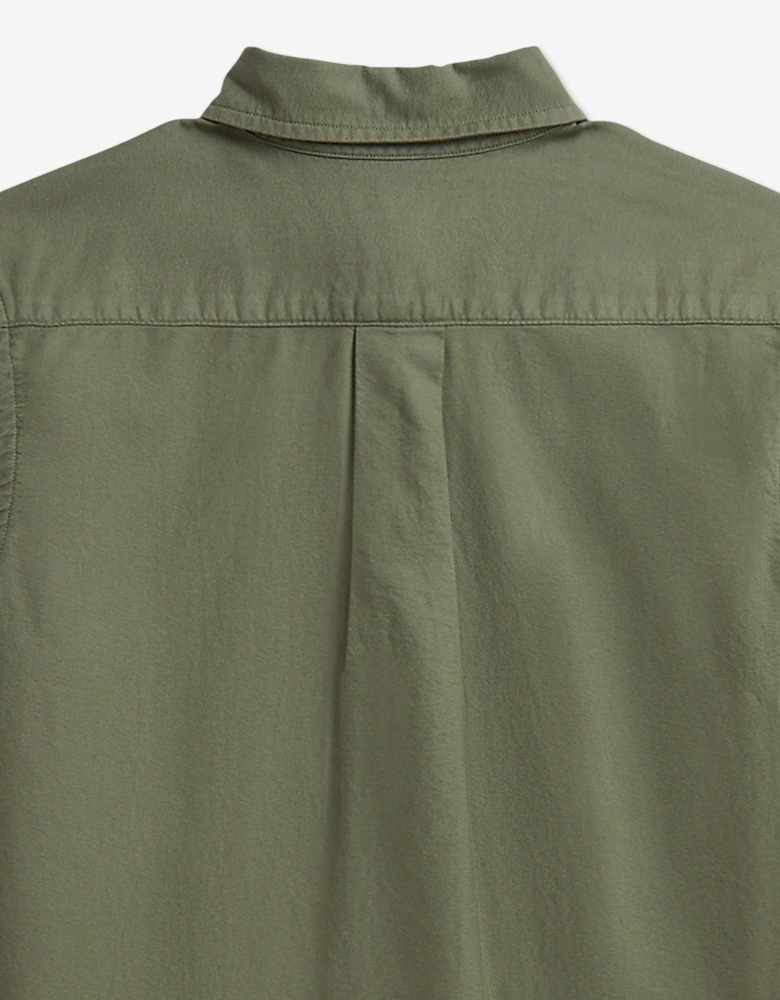 Ralph Lauren Boys Cotton Oxford Shirt in Green